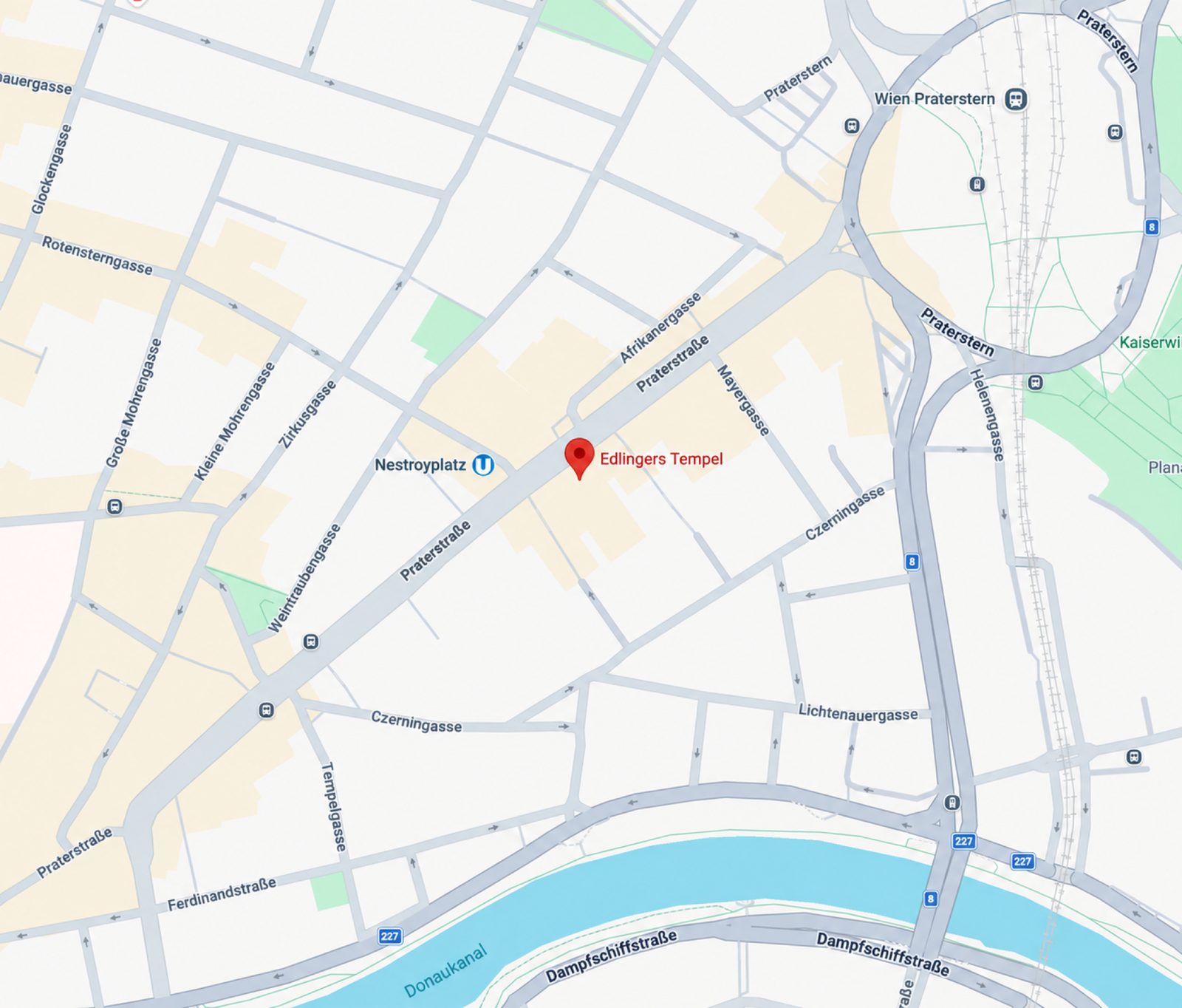 Edlingers Tempel auf Google Maps